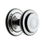 chrome plated city door knob