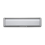 chrome plated front door letterbox